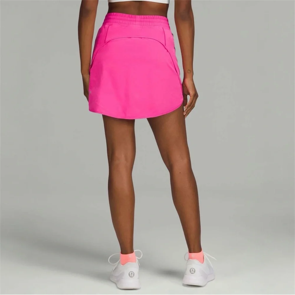 ✨NWT•Lululemon Hotty Hot High-Rise Skirt *Long•Sonic Pink💞